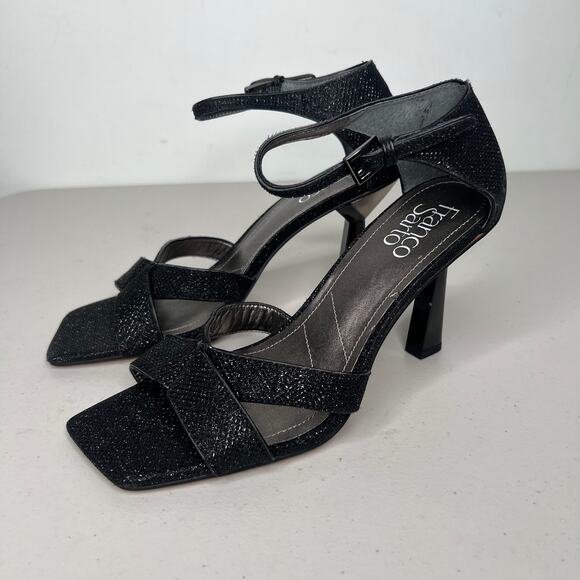 Franco Sarto Rania Black Cut Out Heels Size 7.5 - Picture 7 of 9